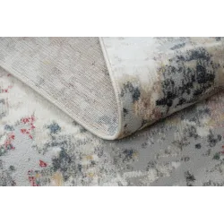 Teppich DISTIN 0123A rosa / puder / weiß modern - Abstraktion, Vintage, Fransen