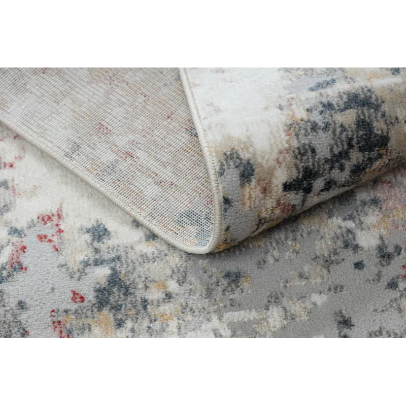 Teppich DISTIN 0123A rosa / puder / weiß modern - Abstraktion, Vintage, Fransen