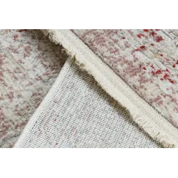 Teppich DISTIN 0828A rosa / puder / weiß modern - Abstraktion, Vintage, Fransen