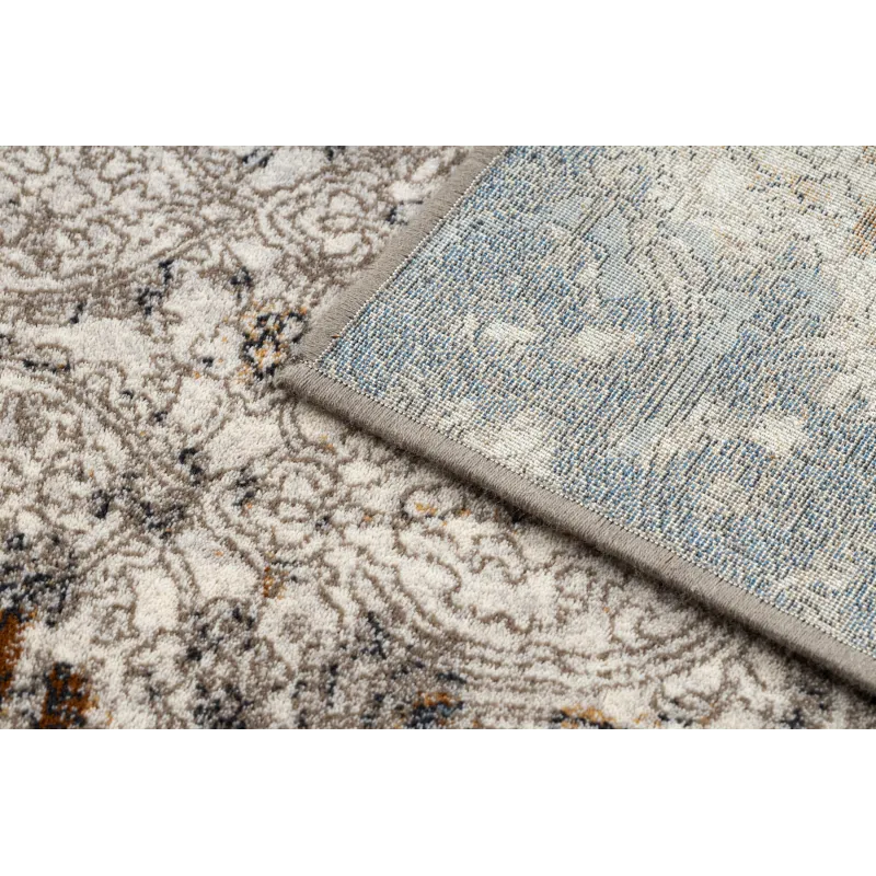 Weicher Wollteppich mit Vintage-Muster, ideal für Wohnzimmer oder Schlafzimmer