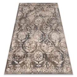 Teppich Wolle NAIN Ornament, vintage, beige / blau