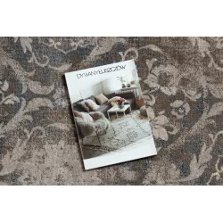 Eleganter Wollteppich NAIN Ornament, vintage, beige-blau für jeden Raum