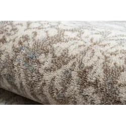 Wollteppich für das Kinderzimmer, stilvoll in beige und blau