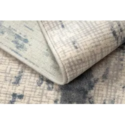 Stylvoller Teppich für den Garten in Beige und Blau, wetterfest