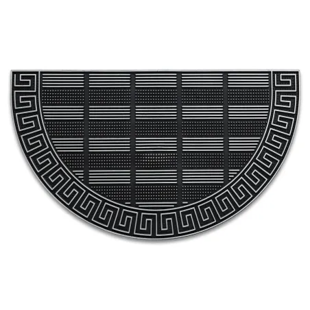 Wycieraczka BH 110 Grecki klucz półokrąg antypoślizgowa, zewnętrzna, wewnętrzna, na gumie - srebrny
