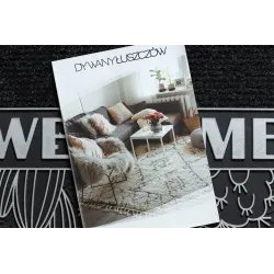 Wycieraczka BH 239 Welcome, antypoślizgowa, zewnętrzna, wewnętrzna, na gumie - srebrny