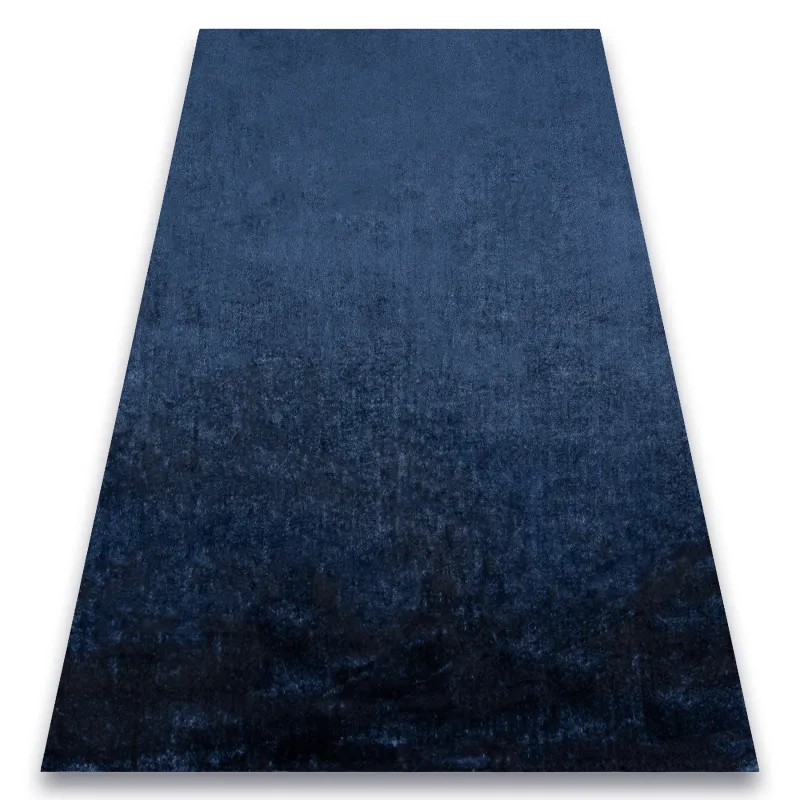 Teppich VISCO dunkelblau 10 plüschig, KANINCHENFELLIMITAT