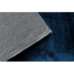 Teppich VISCO dunkelblau 10 plüschig, KANINCHENFELLIMITAT