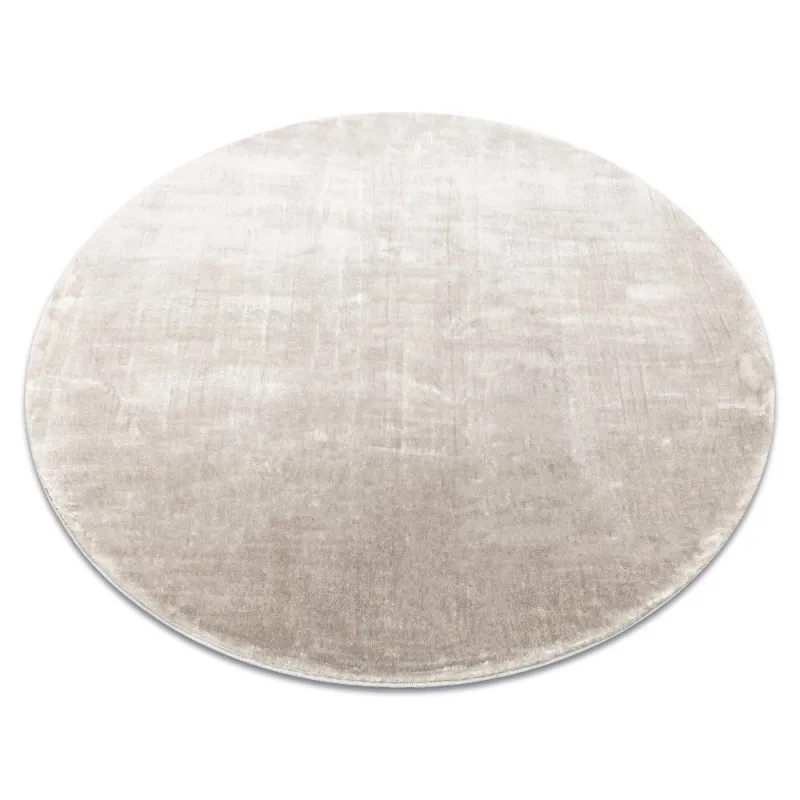 Teppich VISCO Kreis silber 3 flauschig, KANINCHENFELL-IMITATION