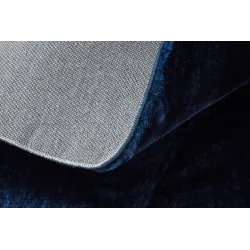 Teppich VISCO Kreis marineblau 10 flauschig, KANINCHENFELL-IMITATION