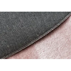 Teppich VISCO Kreis rosa 8 flauschig, KANINCHENFELL-IMITATION