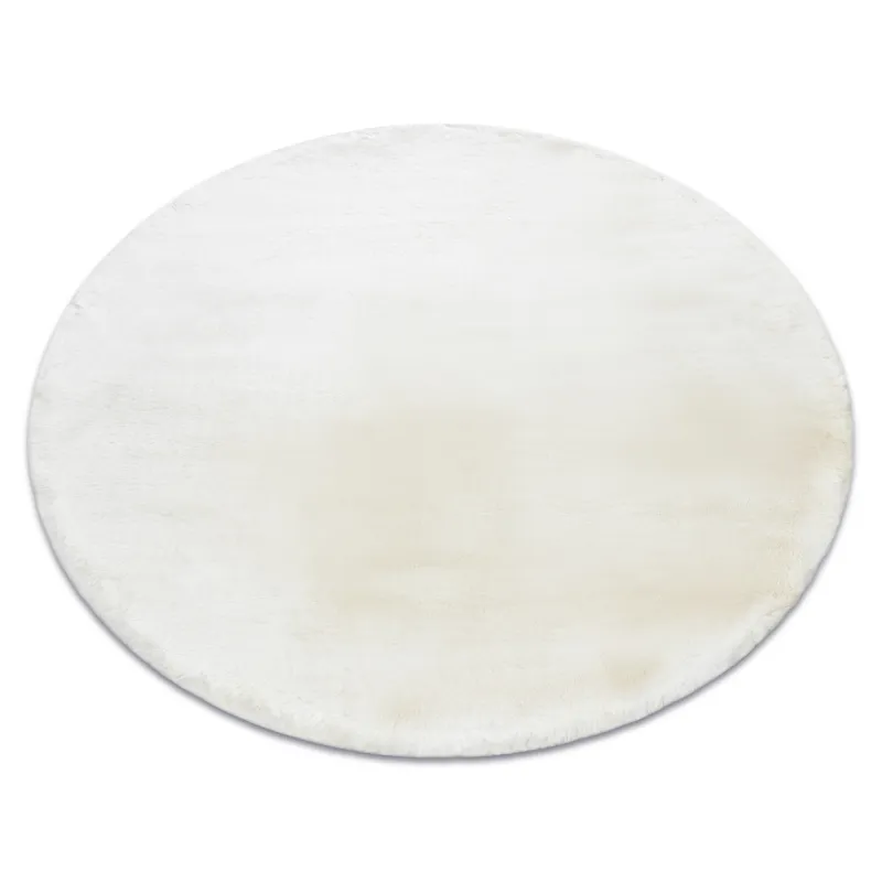 TEDDY NEW wool 45 creme Shaggy Teppich, sehr dick und plüschig