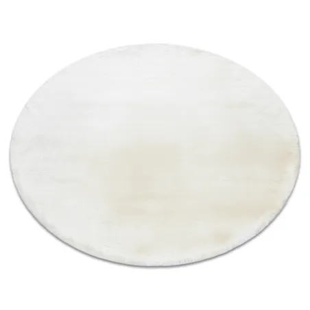 TEDDY NEW wool 45 creme Shaggy Teppich, sehr dick und plüschig