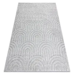 Teppich SANTO SISAL 0537 geometrisch grau