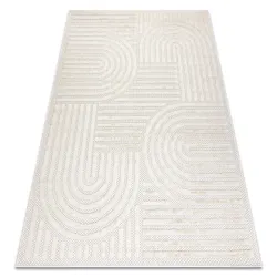 Teppich SANTO SISAL 0989 geometrisch weiß