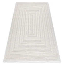Teppich SANTO SISAL 0999 geometrisch weiß