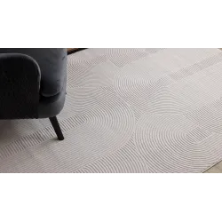 Teppich BALANCE 9086 creme - Geometrisch, strukturell, glamourös
