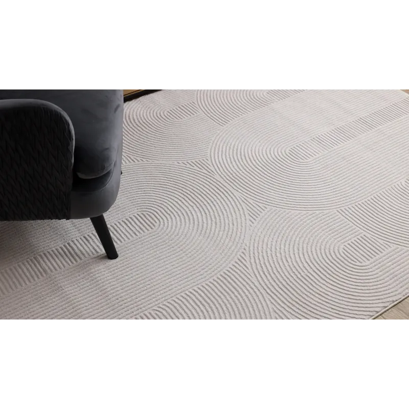 Teppich BALANCE 9086 creme - Geometrisch, strukturell, glamourös