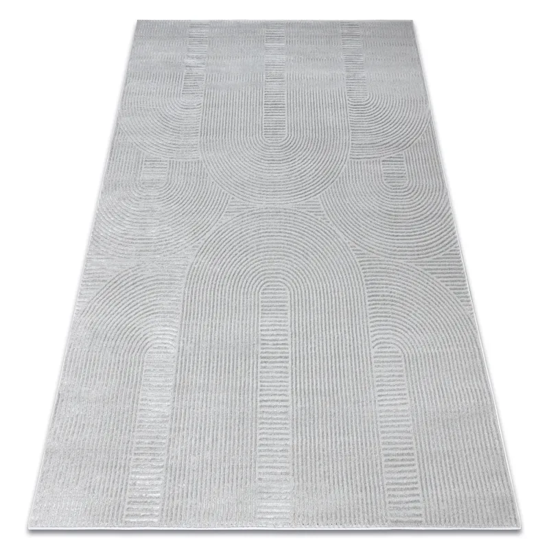 Teppich BALANCE 9086 grau - Geometrisch, strukturell, glamourös