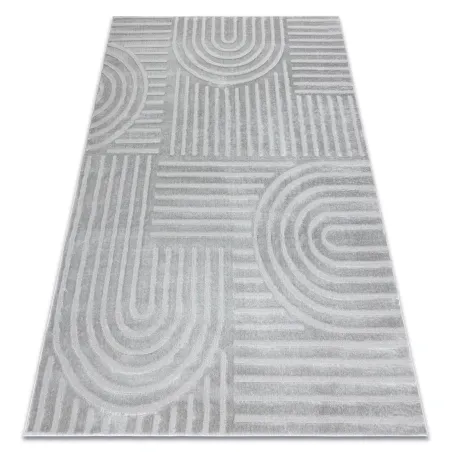 Teppich BALANCE 1918 grau - Geometrisch, strukturell, glamourös