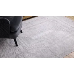 Teppich BALANCE 8788 grau - Geometrisch, strukturell, glamourös
