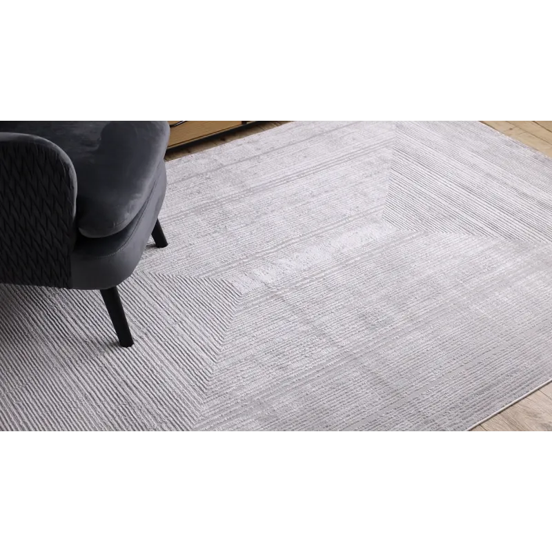 Teppich BALANCE 8788 grau - Geometrisch, strukturell, glamourös