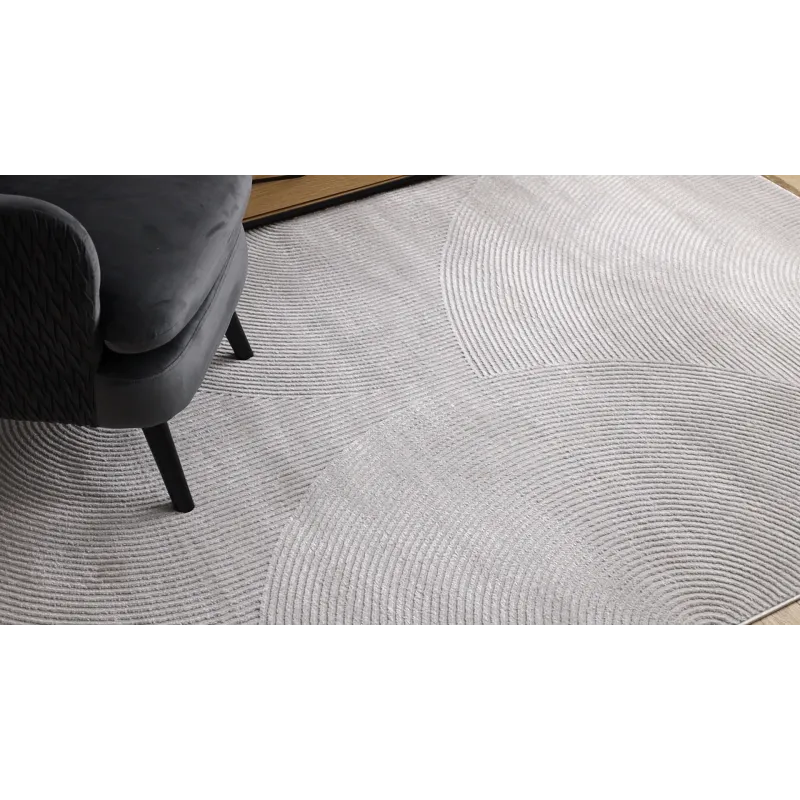 Teppich BALANCE 0194 grau - Geometrisch, strukturell, glamourös