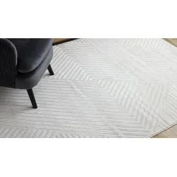 Teppich BALANCE 1503 creme - Geometrisch, strukturell, glamourös
