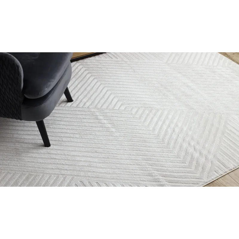Teppich BALANCE 1503 creme - Geometrisch, strukturell, glamourös