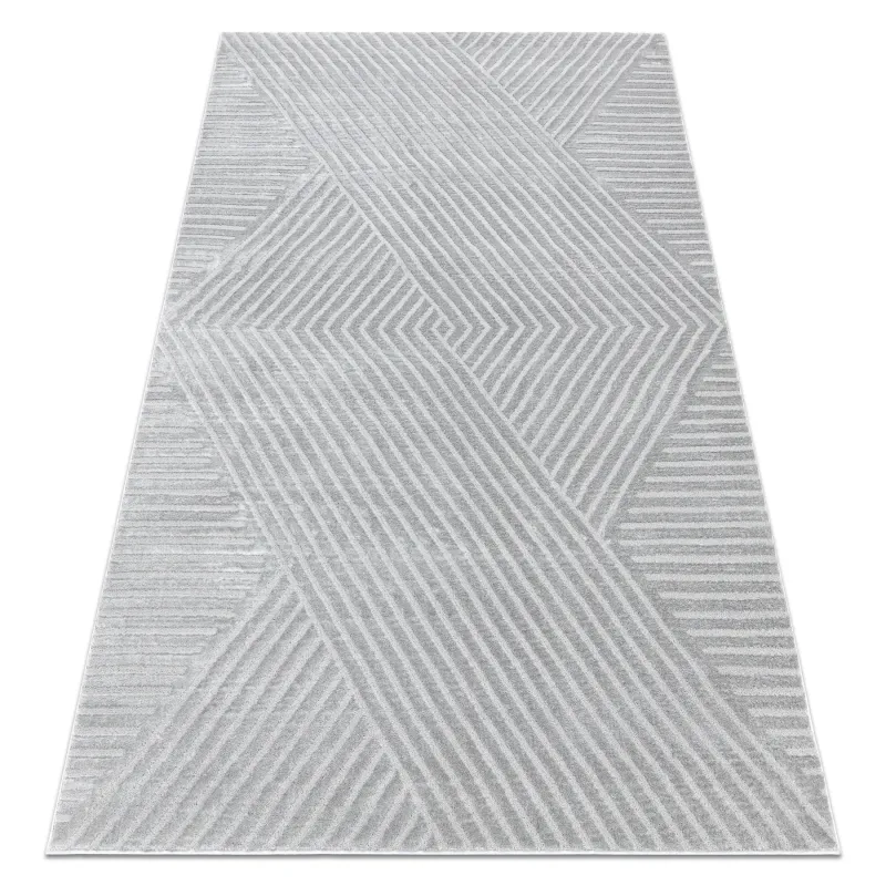 Teppich BALANCE 1503 grau - Geometrisch, strukturell, Glamour