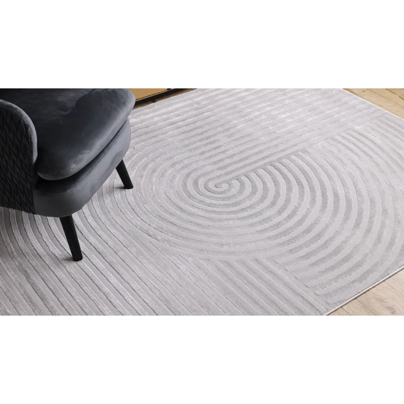 Teppich BALANCE 1921 grau - Geometrisch, strukturell, Glamour