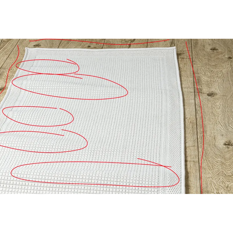 Weißer Teppich TIMO 5979, stilvolles Design für den Außenbereich