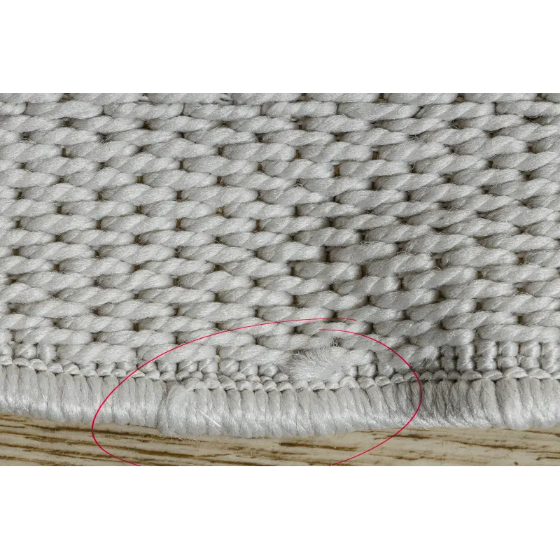 TIMO 5979 Sisal Teppich in Weiß, perfekt für Garten und Terrasse