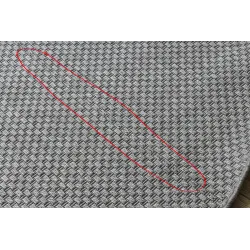 Runder Sisal Teppich TIMO 6272 für Wohnräume oder Terrassen