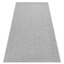 Teppich TIMO 5979 SISAL draussen Rahmen hellgrau - ZWEITKLASSIGES PRODUKT