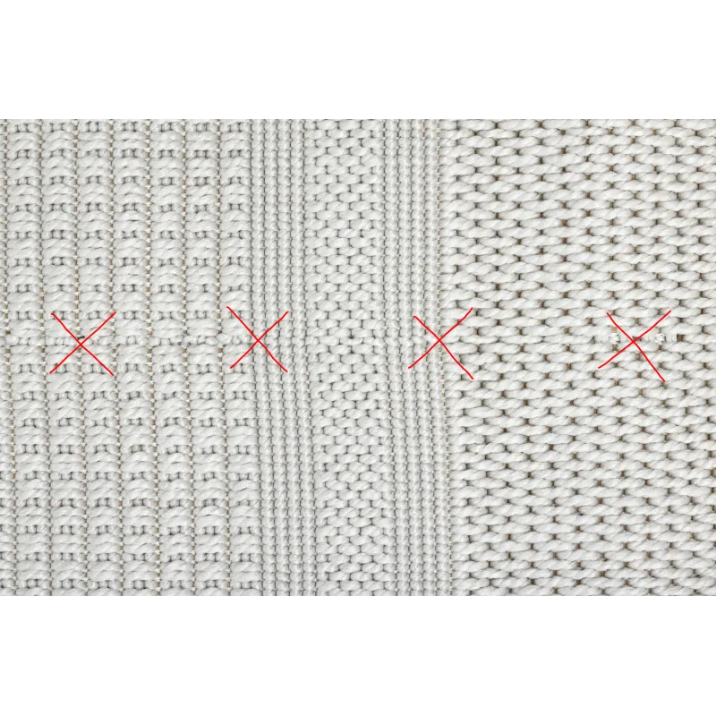 Sisal Teppich TIMO 5979 in elegantem Weiß, ideal für Terrassen