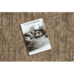 Eleganter Sisal Teppich FLOORLUX 20211 in Kaffetönen, ideal für Innenräume