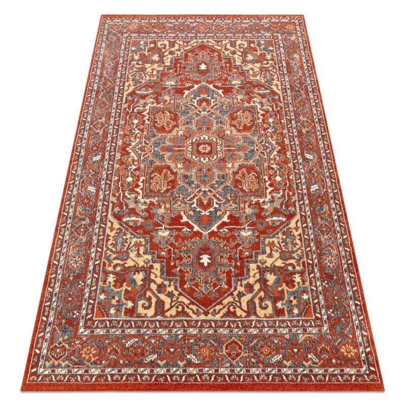 Teppich LEGEND 468 10 GB300 Wollenteppich OSTA - Ornament, Rahmen exklusiv rot / beige