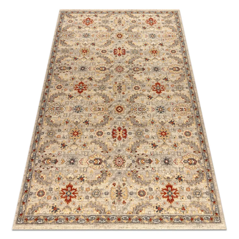 Teppich LEGEND 468 16 GB620 Wollteppich OSTA - Ornament exklusiv Beige / Rot