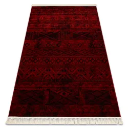 Teppich ORIENT bordeaux / schwarz Orientalisch mit Fransen