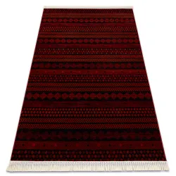 Teppich ORIENT bordeaux / schwarz Oriental, mit Fransen