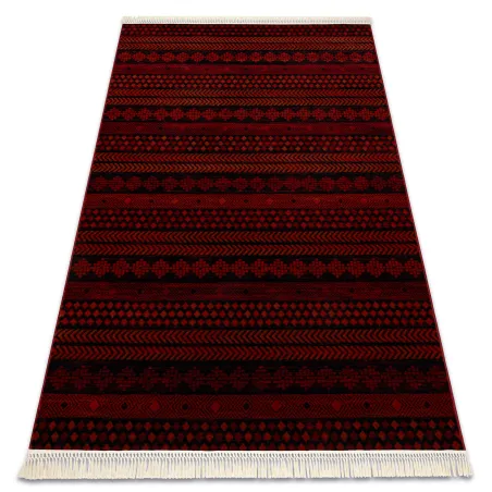 Teppich ORIENT 5132 bordeaux / schwarz Oriental, mit Fransen