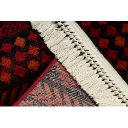 Teppich ORIENT 5132 bordeaux / schwarz Oriental, mit Fransen