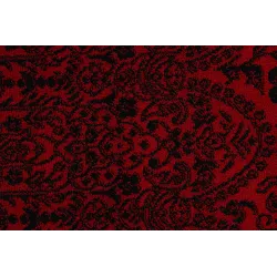 Teppich ORIENT 6039 bordeaux / schwarz Rahmen, Roset, orientalisch, mit Fransen