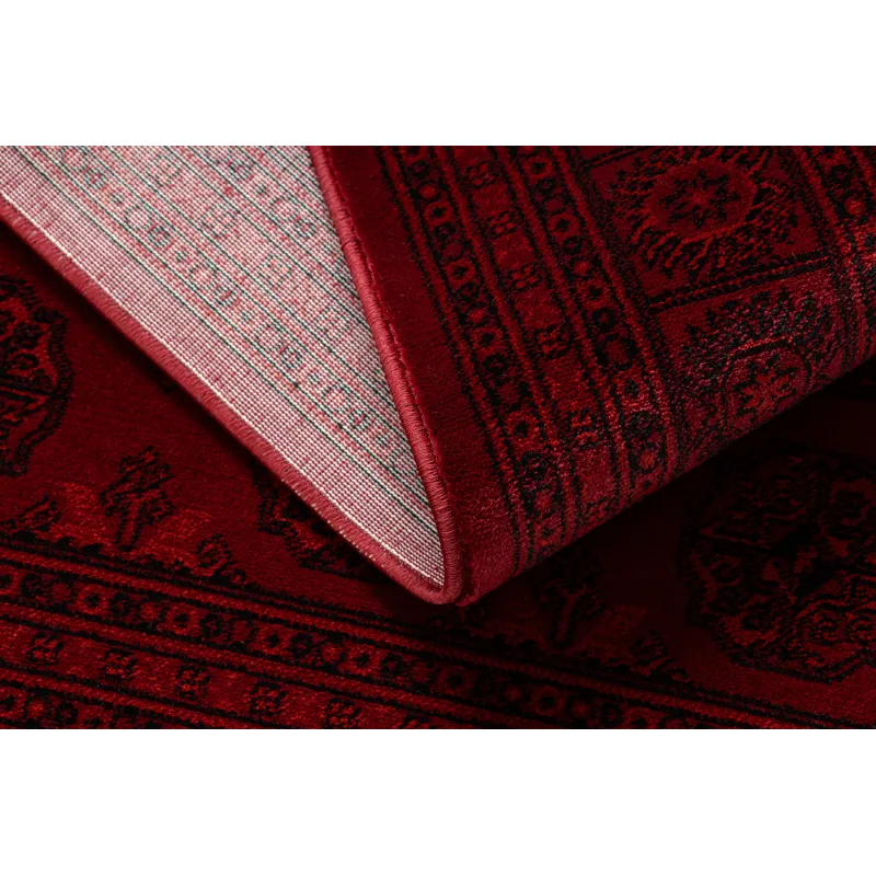 Teppich ORIENT 6889 Bordeaux / Schwarz Buchara, Rahmen, orientalisch, mit Fransen