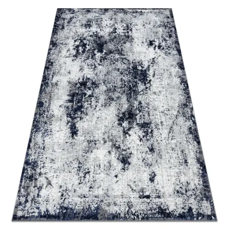 Teppich ALLURE 1959 Abstraktion - Strukturiert, stilvoll, glamourös weiß / blau