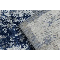 Teppich ALLURE 1959 Abstraktion - Strukturiert, stilvoll, glamourös weiß / blau