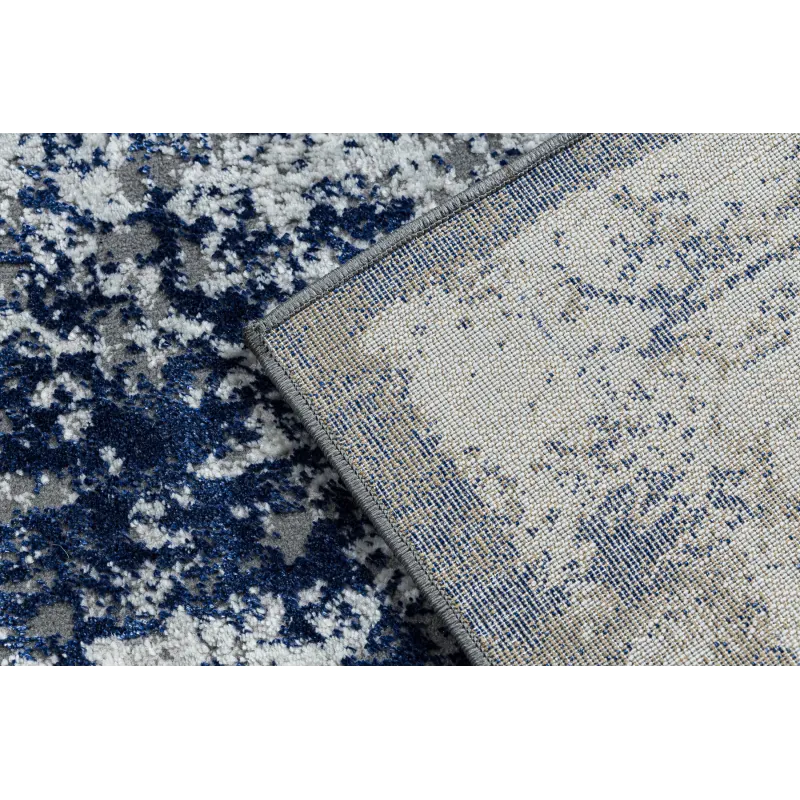 Teppich ALLURE 1959 Abstraktion - Strukturiert, stilvoll, glamourös weiß / blau