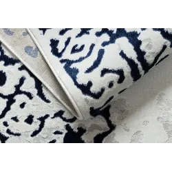Teppich ALLURE 1961 Ornament, Rahmen - Strukturiert, stilvoll, glamourös weiß / blau