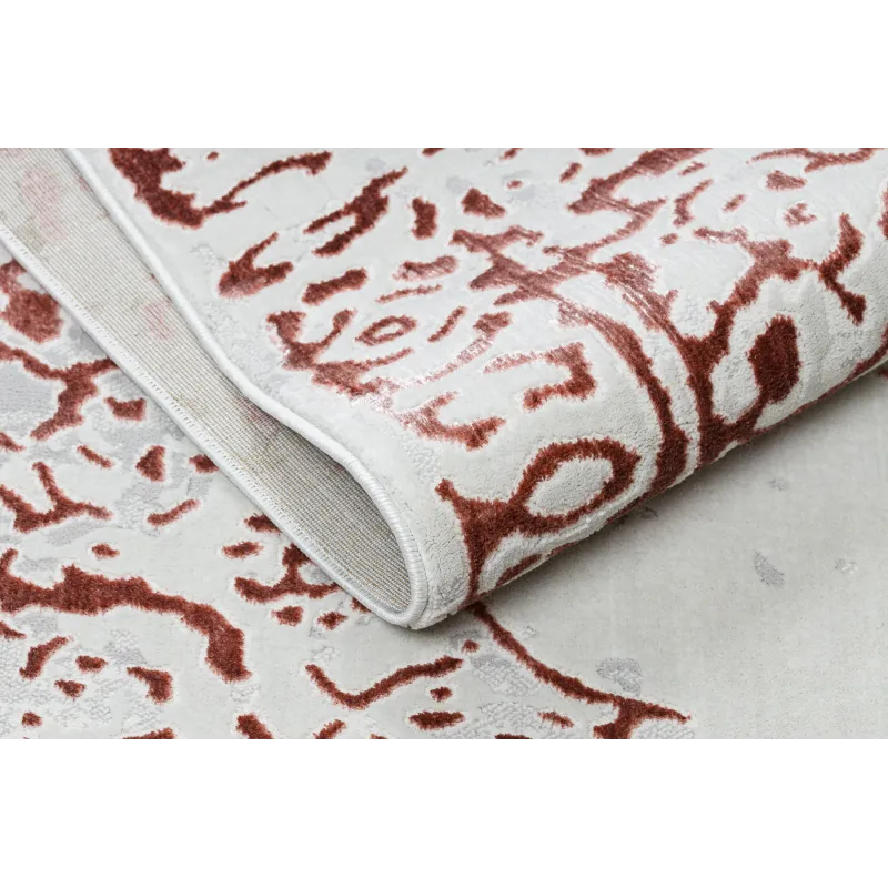 Teppich ALLURE 1961 Ornament, Rahmen - Strukturell, stilvoll, glamourös weiß / rosa